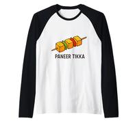 Mi Piace Molto Paneer Tikka India Indiana Tandoor Food Maglia con Maniche Raglan