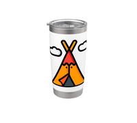 Mi piace molto Teepees Teepee Tipi Bicchiere termico in acciaio inox doppia parete