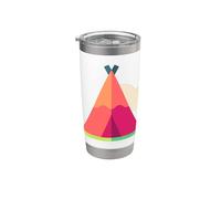 Mi piace molto Teepees Teepee Tipi Bicchiere termico in acciaio inox doppia parete
