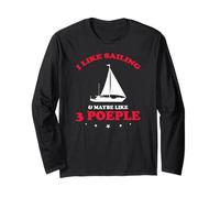 Mi Piace Navigare E Forse Tre Persone Umorismo Maglia a Manica