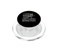 Mi piace omicidio mostra vestiti comodi e forse 3 persone gatto PopSockets PopGrip per MagSafe
