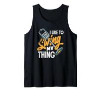 Mi Piace oscillare la mia Cosa Divertente Gioco di Parole in Metallo Canotta