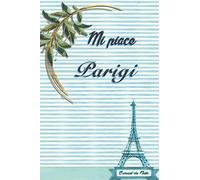 Mi piace parigi: linea e numerato, decorazione di copertina e interno ispirata alla città di parigi, quaderno piccolo, diario, gestore elenco attività, album, (160 pagine, 6 x 9)