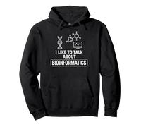 Mi piace parlare di Bioinformatica DNA Data Science Nerd Felpa con Cappuccio