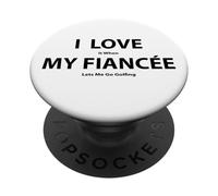 Mi piace quando la mia fidanzata mi lascia andare a golf divertente PopSockets PopGrip Adesivo