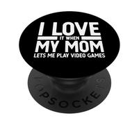 Mi piace quando mia mamma mi lascia giocare ai videogiochi PopSockets PopGrip Adesivo