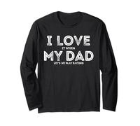 Mi piace quando mio padre mi fa giocare a corse Funny Races Maglia a Manica