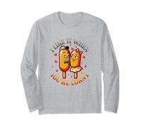 Mi Piace Quando Sei Una Coppia Corndog banale Maglia a Manica