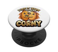 Mi piace quando sei una coppia corndog banale PopSockets PopGrip Adesivo