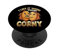 Mi piace quando sei una coppia corndog banale PopSockets PopGrip Adesivo
