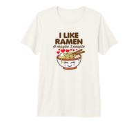 Mi Piace Ramen e Forse 3 Persone Carino Kawaii Tagliatelle Maglietta Premium