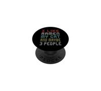 Mi piace ramen il mio gatto e forse 3 persone detti divertenti PopSockets PopGrip Adesivo