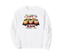 Mi Piace Raw Sushi Platter Flirty Food Humor Felpa