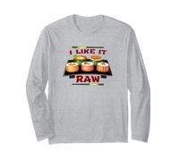Mi Piace Raw Sushi Platter Flirty Food Humor Maglia a Manica