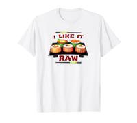 Mi Piace Raw Sushi Platter Flirty Food Humor Maglietta