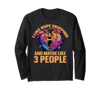 Mi Piace Saltare la Corda e Forse Come 3 Persone Fitness Maglia a Manica