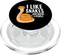 Mi piace serpenti e forse 3 persone serpente rettile amante PopSockets PopGrip per MagSafe