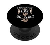 Mi piace solo il bradipo, ok? Disegno del bradipo PopSockets PopGrip Adesivo