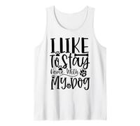 Mi Piace Stare a casa con Il Mio Cane Edizione Dog Lover Canotta