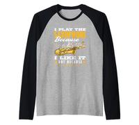Mi Piace Suonare Il Sassofono Divertente sassofonista Sorpresa Maglia con Maniche Raglan