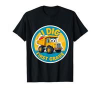 Mi Piace Un autocarro con cassone Ribaltabile di Prima elementare per Tornare a Scuola Trucker Boys Maglietta