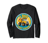 Mi Piace Un autocarro con cassone Ribaltabile di Prima elementare per Tornare a Scuola Trucker Boys Maglia a Manica