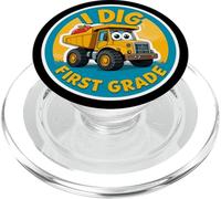 Mi piace un autocarro con cassone ribaltabile di prima elementare per tornare a scuola Trucker Boys PopSockets PopGrip per MagSafe