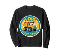 Mi Piace Un autocarro con cassone Ribaltabile di Prima elementare per Tornare a Scuola Trucker Boys Felpa