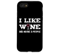 Mi piace Wine e forse 3 Persone Sommelier Wine Lover Custodia per iPhone SE (2020) / 7/8