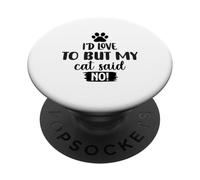 Mi piacerebbe ma il mio cane ha detto che non è introverso divertente PopSockets PopGrip Adesivo