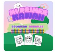 Mi primer kawaii: colorear animales