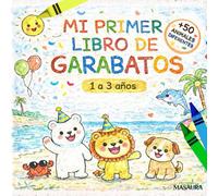 Mi Primer Libro de Garabatos Infantiles: Para niños de 1 a 3 años con más de 50 animales para colorear y aprender | Trazos progresivos que estimulan ... y crea divertidos recuerdos artísticos