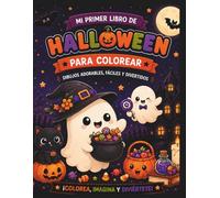 Mi primer libro de Halloween para colorear.: Dibujos adorables, fáciles y divertidos.