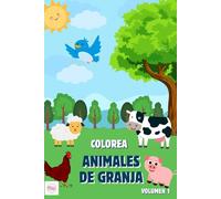MI PRIMER LIBRO PARA COLOREAR KAWAII - ANIMALES DE GRANJA: Actividad creativa y educativa lejos de las pantallas