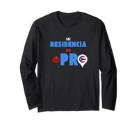 Mi Residencia es Porto Rico | Boricua Pride Graphic Maglia a Manica