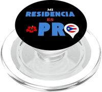 Mi Residencia es Porto Rico | Boricua Pride Graphic PopSockets PopGrip per MagSafe