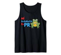 Mi Residencia es Puerto Rico Frog | Boricua Pride Graphic Canotta