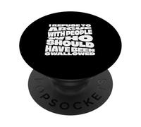 Mi rifiuto di discutere con persone che avrebbero dovuto essere inghiottite PopSockets PopGrip Adesivo