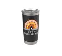 Mi rifiuto di tollerare l'arcobaleno di Tree Nuts Bicchiere termico in acciaio inox doppia parete