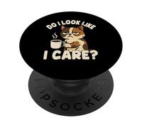 Mi sembra di prendermi cura degli amanti del caffè dei gatti PopSockets PopGrip Adesivo