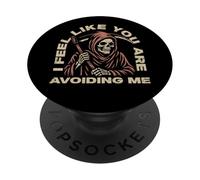 Mi sento come se mi stessi evitando il triste mietitore angelo della morte PopSockets PopGrip Adesivo