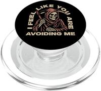 Mi sento come se mi stessi evitando il triste mietitore angelo della morte PopSockets PopGrip per MagSafe