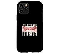 Mi sento meglio quando faccio qualcosa di divertente suonando la batteria per un batterista Custodia per iPhone 11 Pro