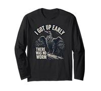 Mi Sono alzato Presto Non c'era Verme Grumpy Raven' Maglia a Manica