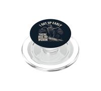 Mi sono alzato presto non c'era verme Grumpy Raven' PopSockets PopGrip per MagSafe