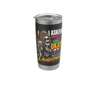 Mi sono chiesto se sto bene e abbiamo iniziato entrambi a ridere in modo divertente Bicchiere termico in acciaio inox doppia parete