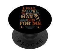 Mi sono innamorato dell'uomo che è morto per me - Gesù vintage PopSockets PopGrip Adesivo