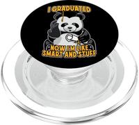 Mi sono laureato ora sono intelligente e roba divertente Panda Grad PopSockets PopGrip per MagSafe