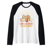 Mi Sono Laureato Posso Tornare a Letto Ora Laurea Bradipo 2026 Maglia con Maniche Raglan