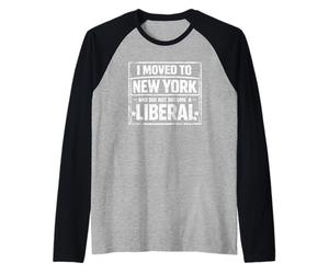 Mi Sono trasferito a New York e Non Sono diventato liberale Maglia con Maniche Raglan